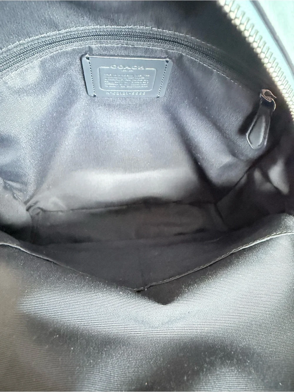 COACH NWOT Pebbled Leather Court Full Size Backpack in Powder Blue